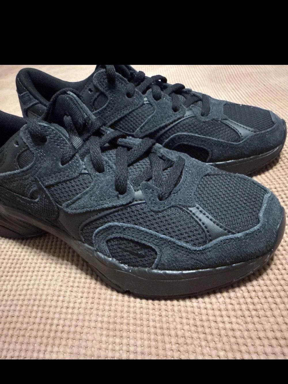 Nike AL8 Triple Black Sneakers US W 6 / M 4.5 Y2K Retro